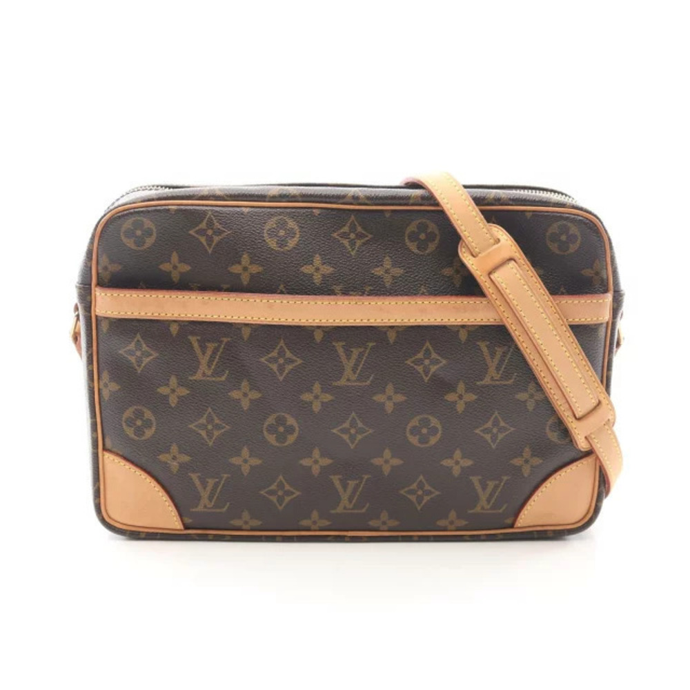 Louis Vuitton Trocadero Shoulder Bag Canvas Leather Monogram Brown